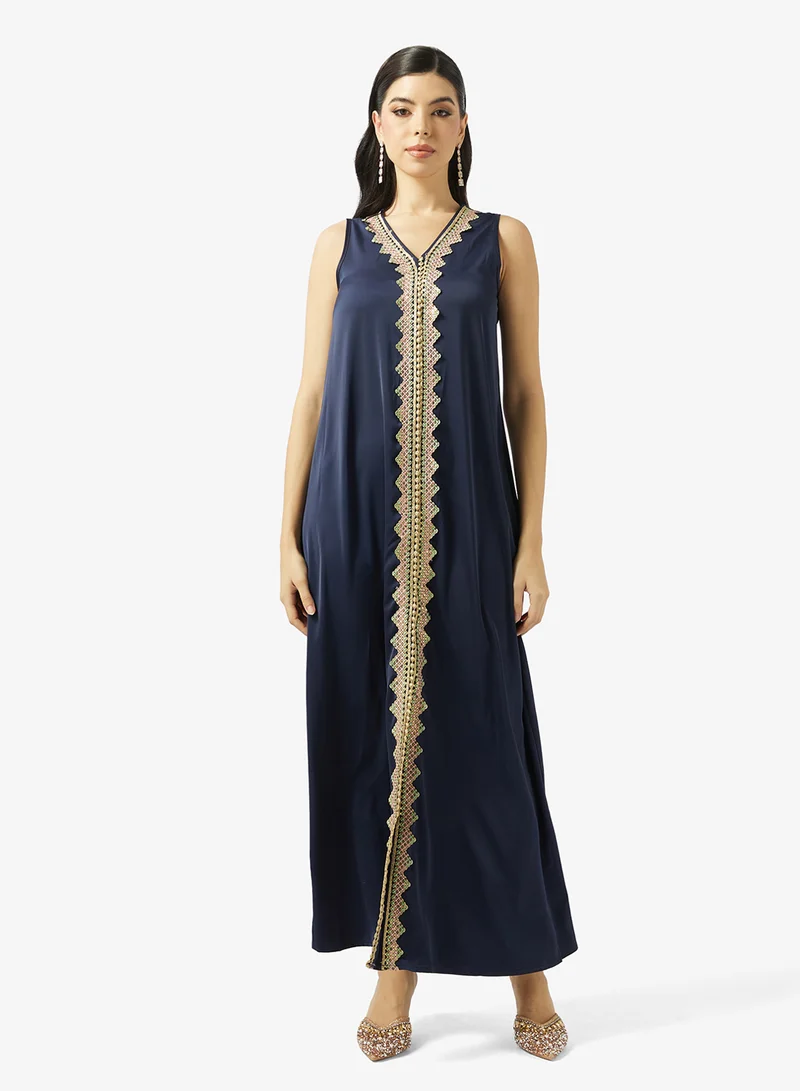 Khizana  Embroidered Abaya With Inner Dress for Women | Best Price UAE